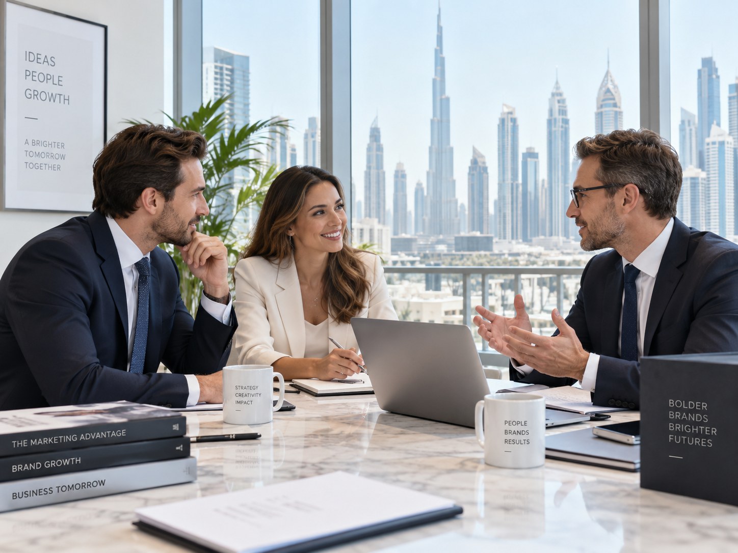 Professional business team meeting in Dubai